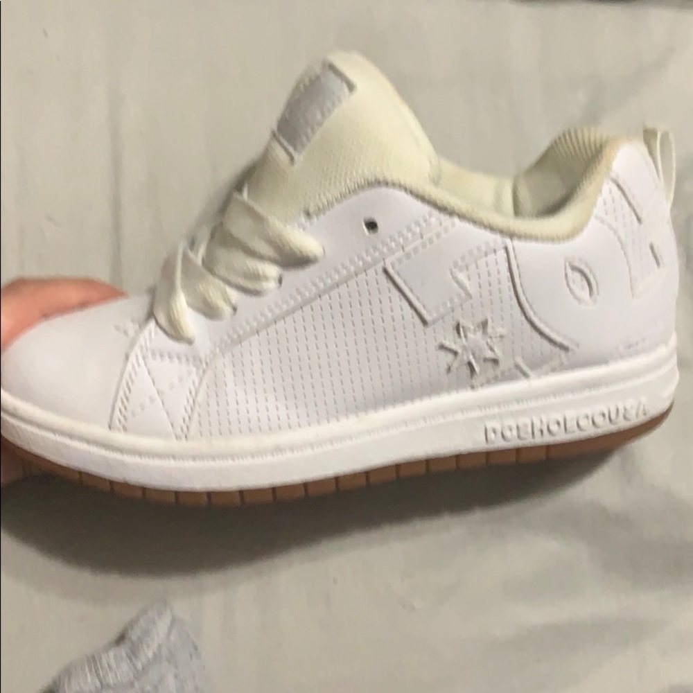 COPY - All white youth court graffik shoes